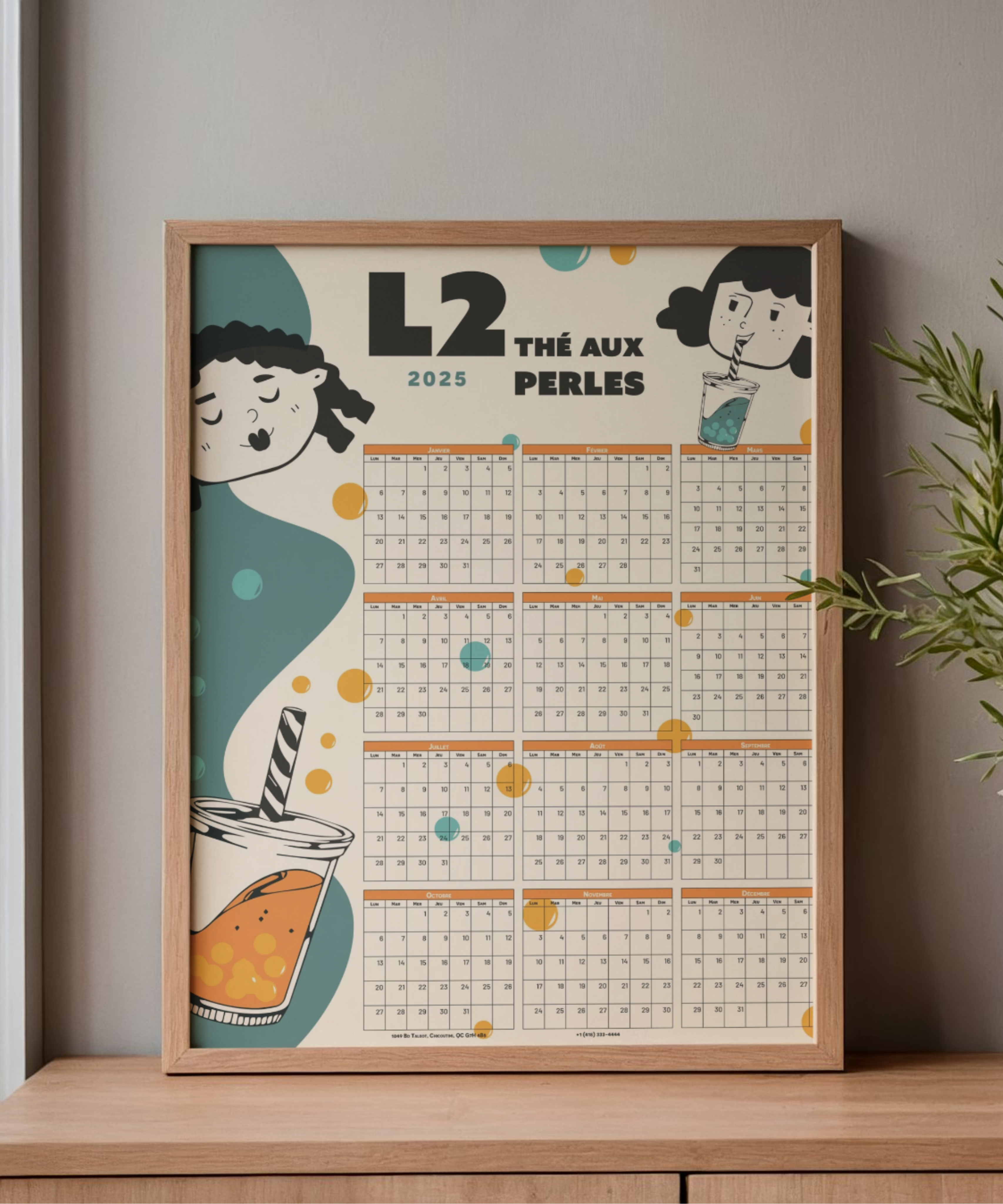 Calendrier – vue complète
